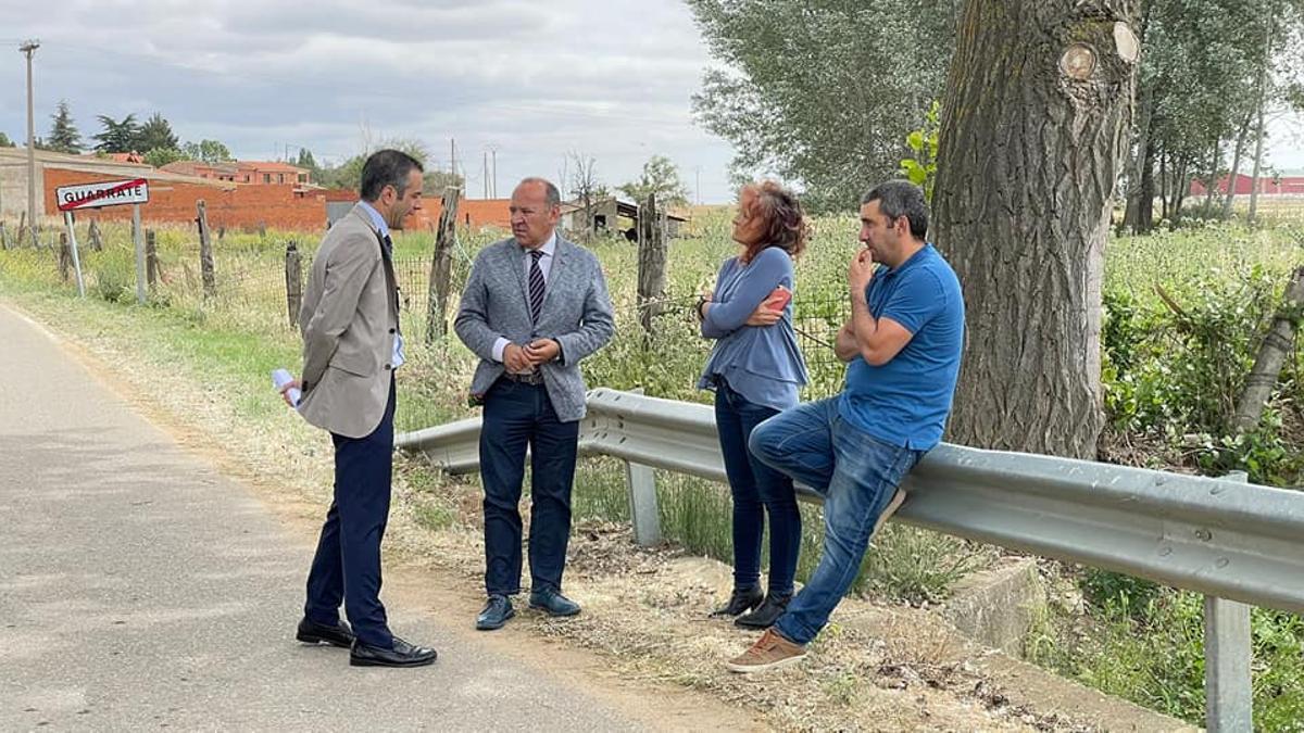 Visita del vicepresidente José María Barrios a Guarrate.