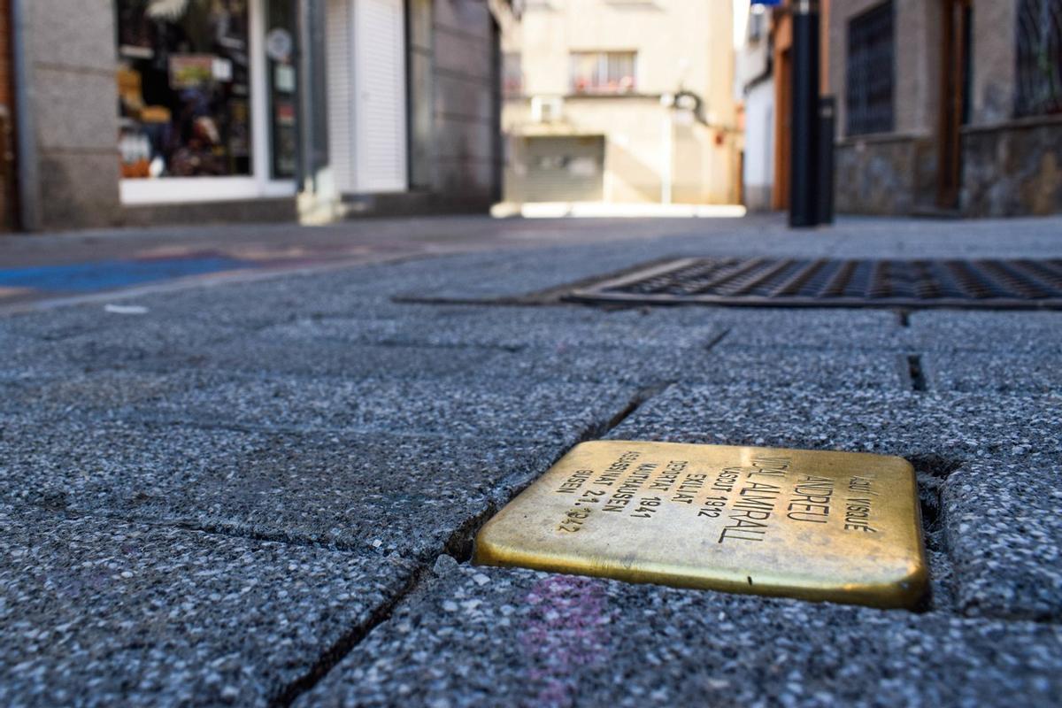 Stolpersteine dedicada a Andreu Vidal Almirall