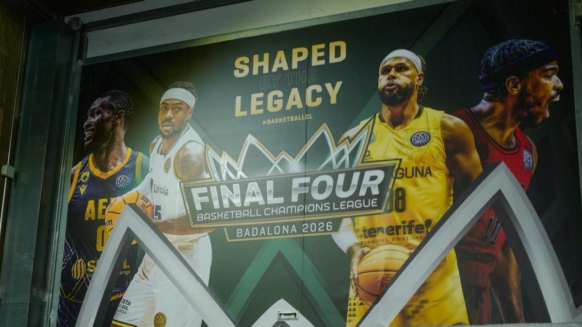 Todo preparado en Badalona para la Final Four de la BCL 2026.