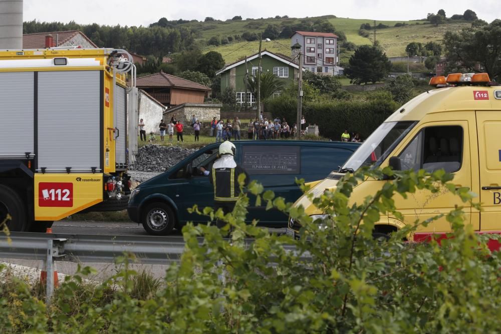 Accidente brutal de autobús en Avilés