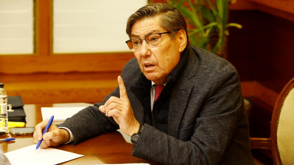 El expresidente del PAR, Arturo Aliaga, durante una entrevista con este diario.