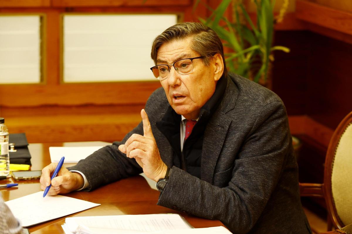 El expresidente del PAR, Arturo Aliaga, durante una entrevista con este diario.