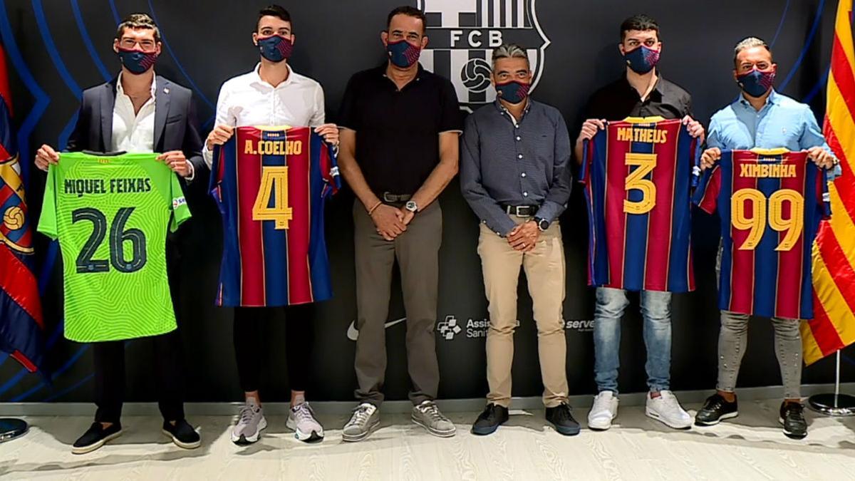 El Barça de futbol sala presenta cuatro fichajes