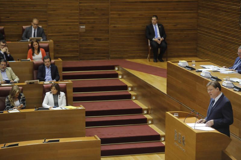 Pleno de investidura de Ximo Puig en las Corts