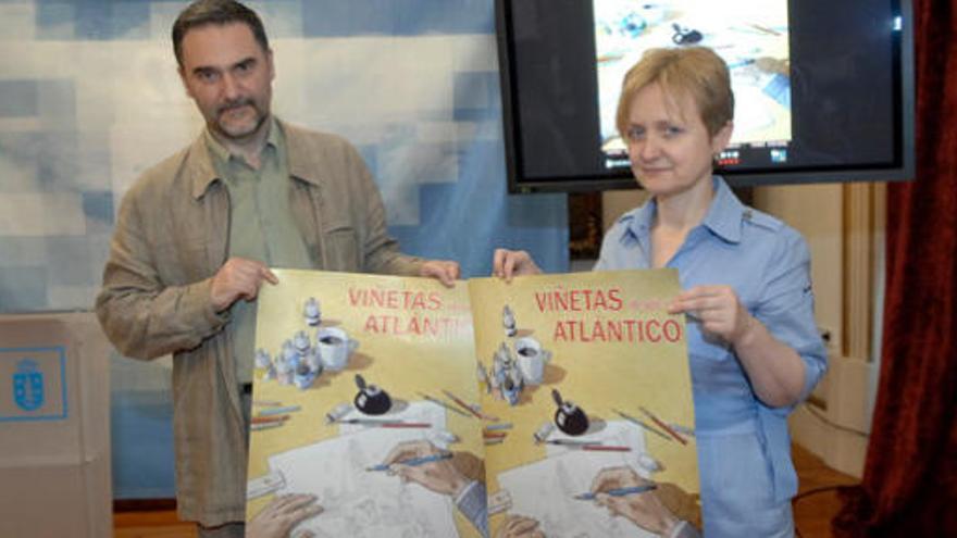 María Xosé Bravo y Miguel Anxo Prado presentan la nueva edición de Viñestas desde O Atlántico