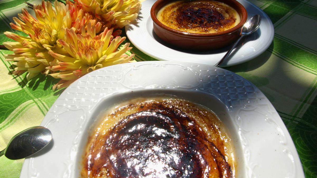 El arroz con leche es el postre estrella, junto con las natillas caseras, en el Chigre de Arenes en Arenes de Parres (Parres)