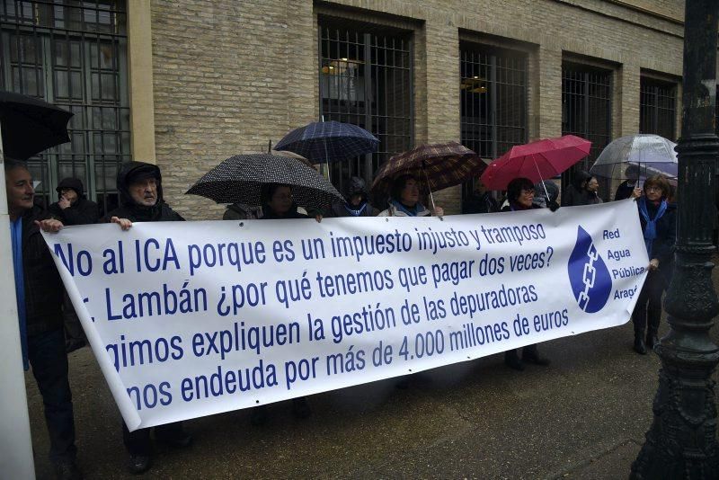 Manifestación contra el ICA en Zaragoza