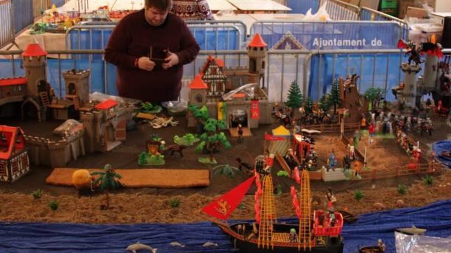 La preparació de la Fira del Col·leccionisme de Playmobil, a la Seu