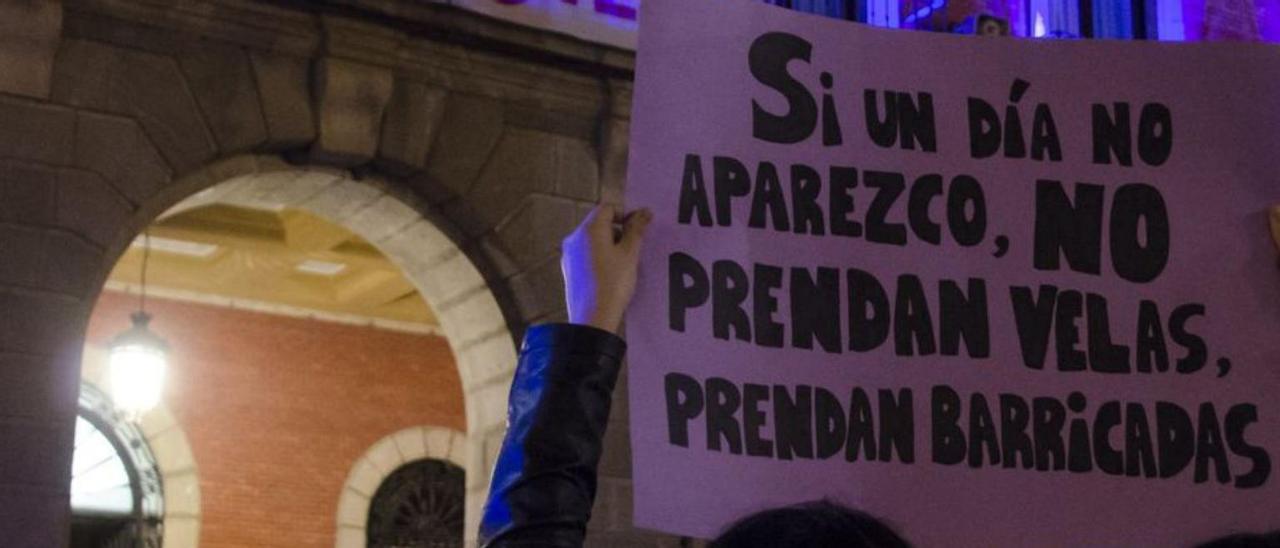 Zamoranas se manifiestan contra la violencia machista.