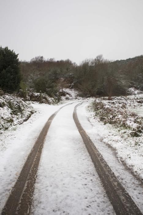 Llegan las primeras nevadas a Galicia