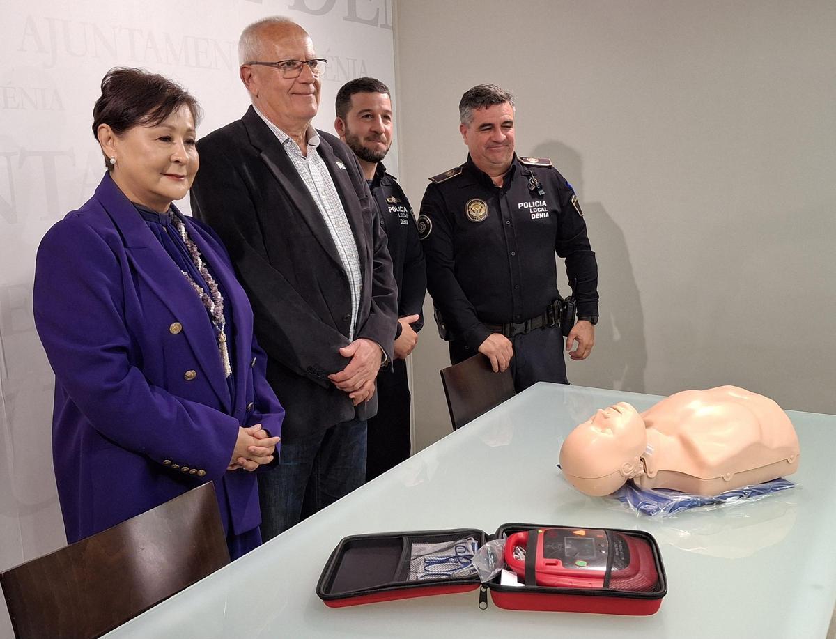 Ana Vasbinder, Vicent Grimalt, Jovi Estruch y el agente Juan José Palacios