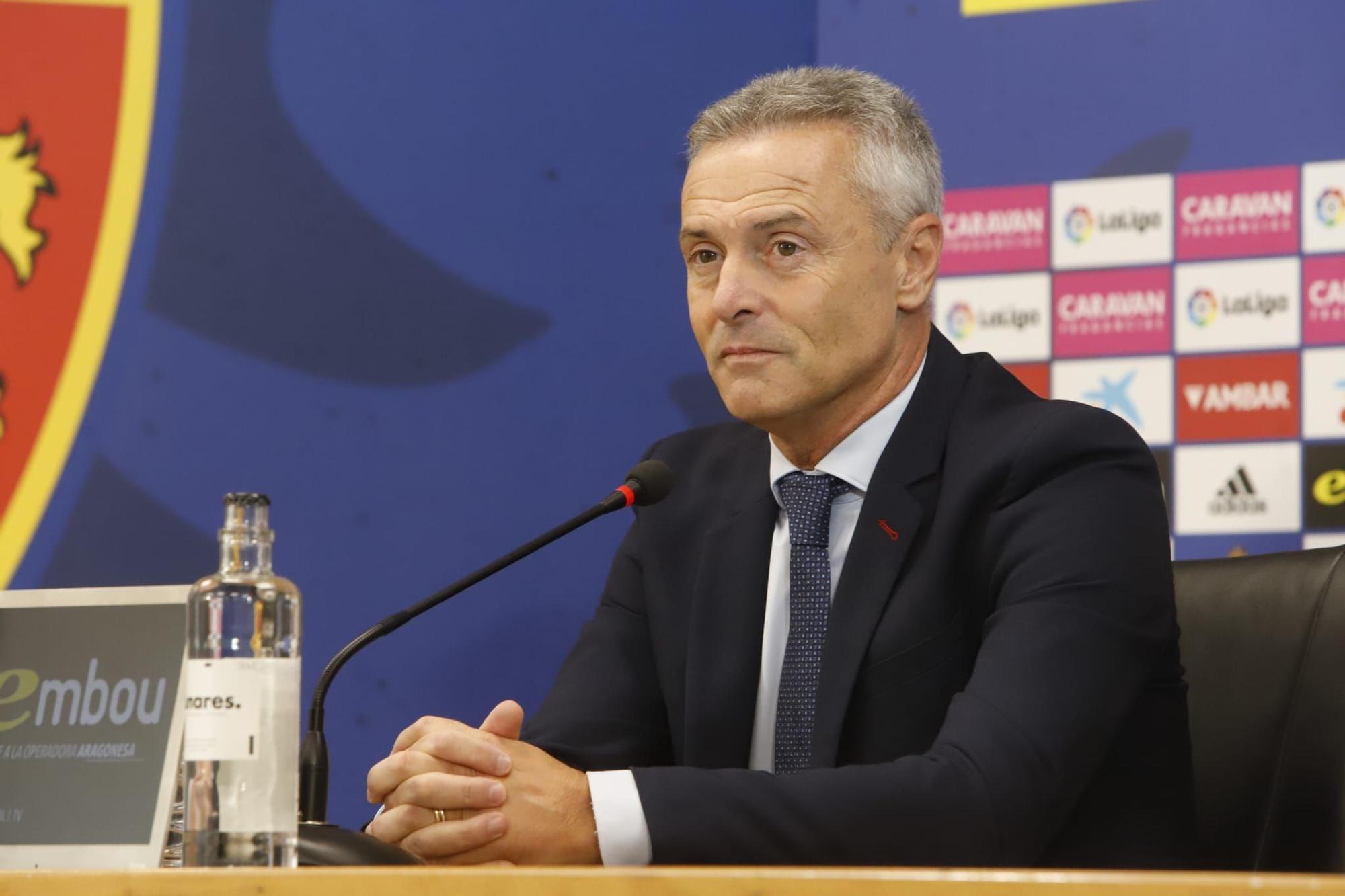 FOTOGALERÍA | Presentación de Fran Escribá como nuevo entrenador del Real Zaragoza