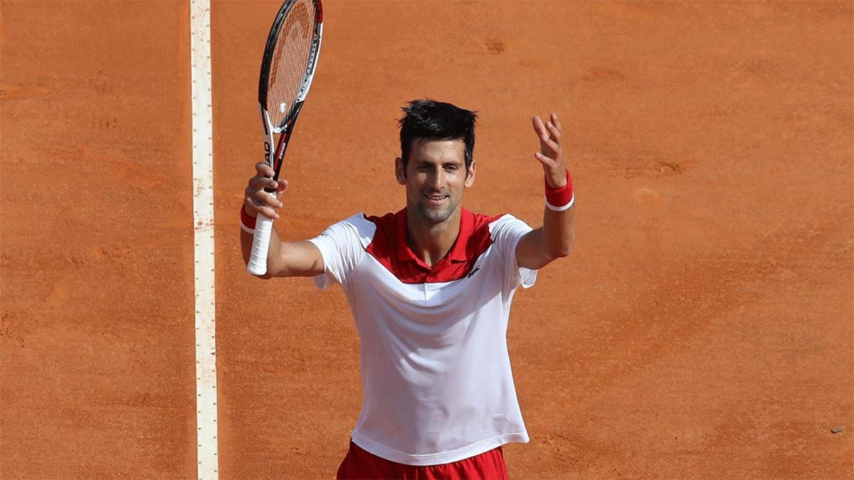 Djokovic celebrando su primer triunfo en Montecarlo