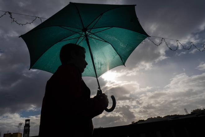 Jornada de lluvia en Tenerife.