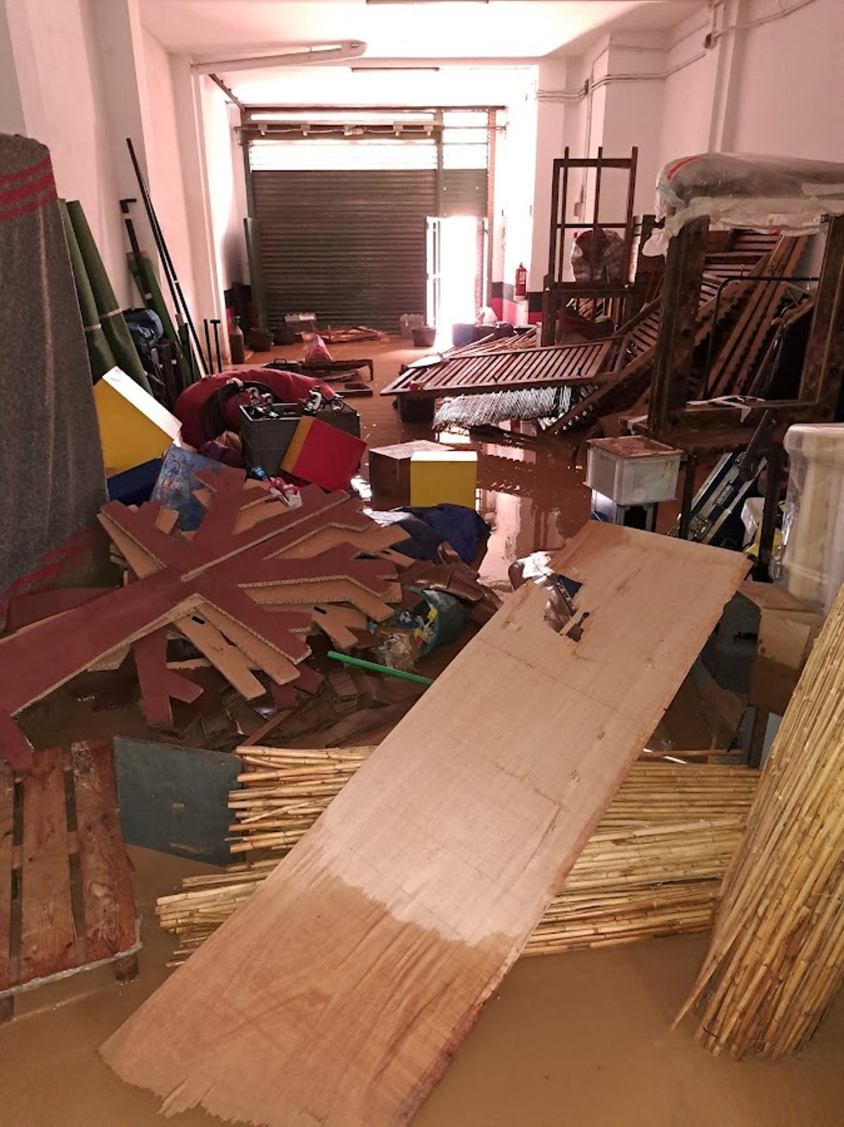 La sala L'Horta destrozada el pasado fin de semana