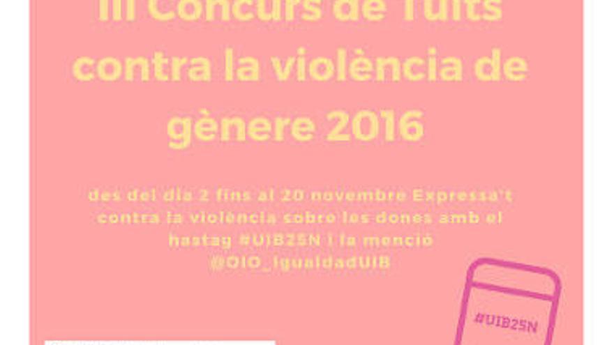 La UIB busca el mejor tuit contra la violencia de género