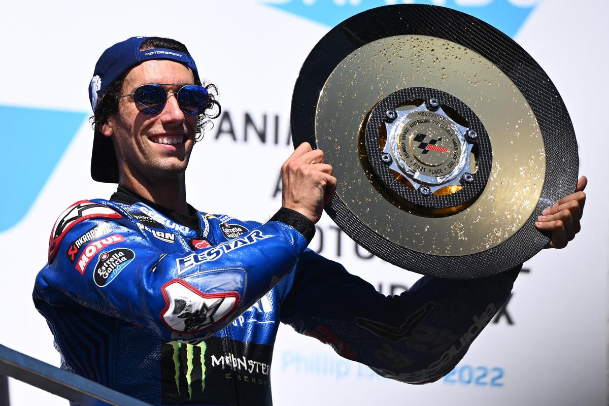 El piloto español Alex Rins, ganador en Moto GP.