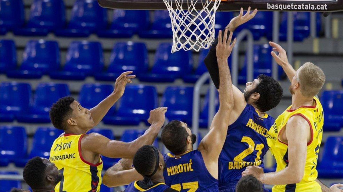 El Barça no está logrando imponerse en la lucha por los rebotes