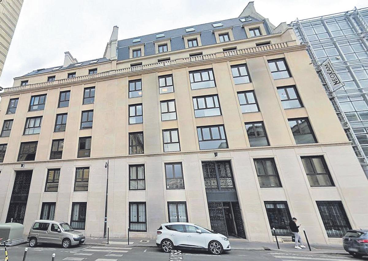 Edificio de París que vendió el año pasado por 90 millones.