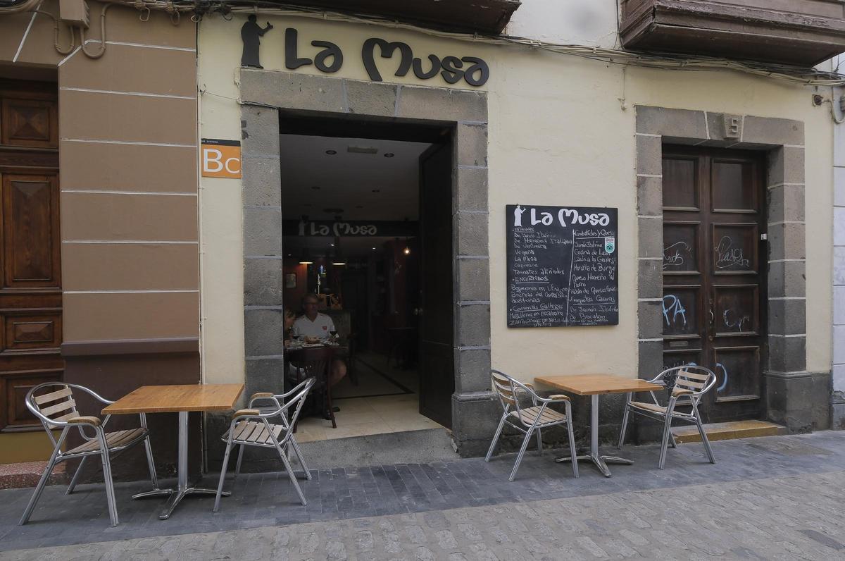 Exterior de la tasca La Musa, en Las Palmas de Gran Canaria.