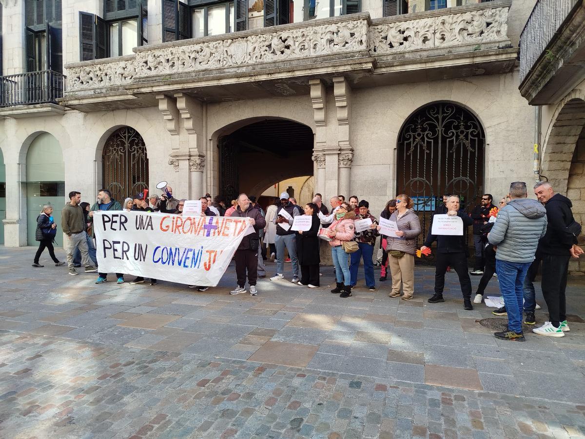 La protesta dels treballadors.