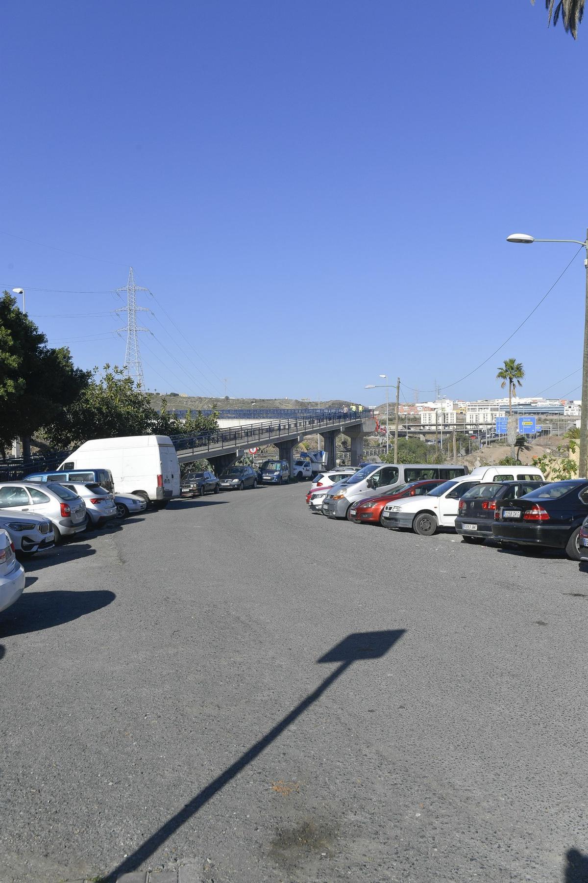 Imágenes de la calle Jerónimo Saavedra, en Lomo Blanco