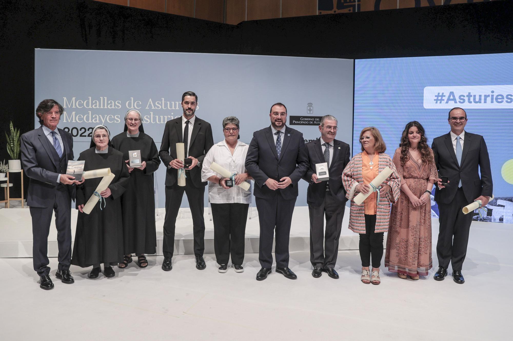 En imágenes: así fue el acto de entrega de las Medallas de Asturias