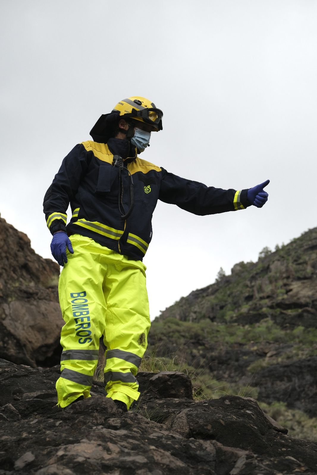 Rescate de un senderista en Charco Azul