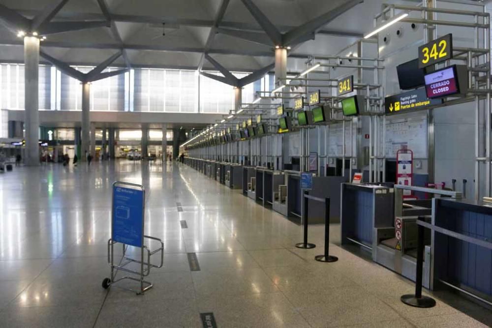 El Aeropuerto de Málaga en Estado de Alarma