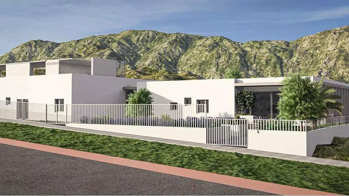 Figuración del futuro centro de día de Castelló de Rugat