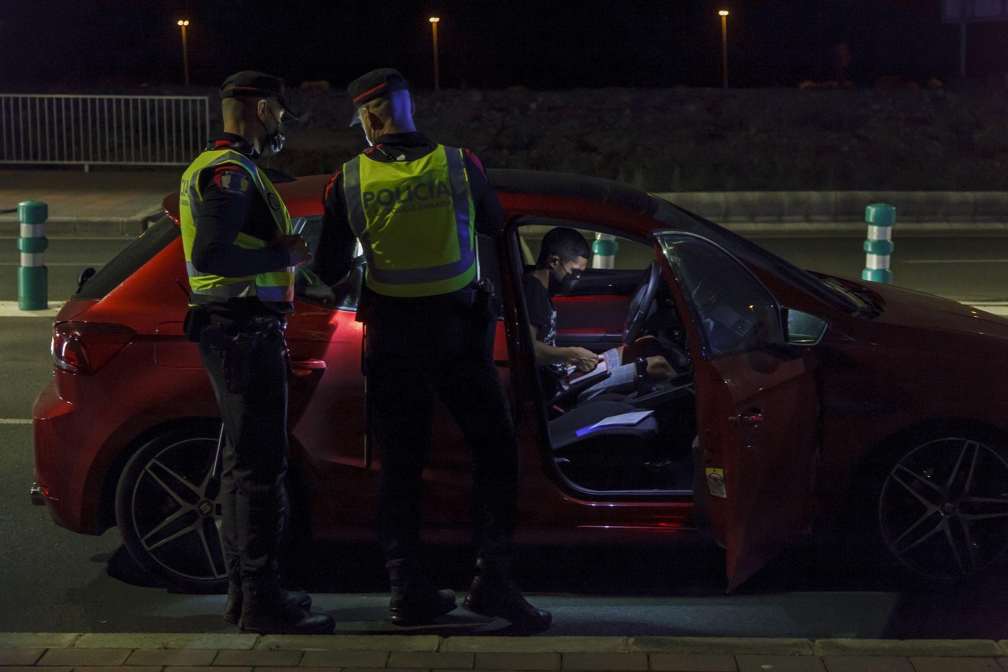 Despliegue de dispositivos de control del Cuerpo General de la Policía Canaria en Gran Canaria (15/05/21)