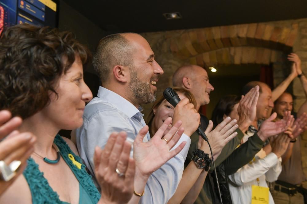 Celebració de Marc Aloy després de la victòria a l