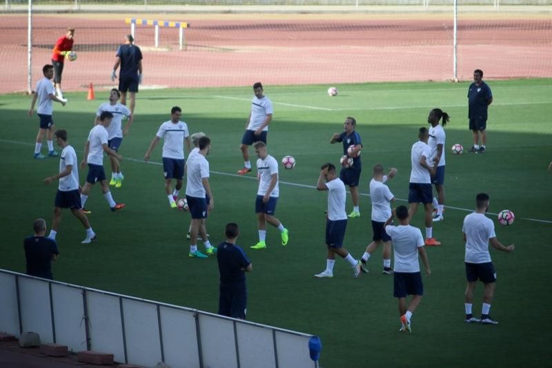 Entrenamiento de puertas abiertas del Málaga CF