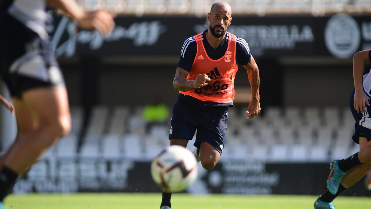 Mikel Rico, en un entrenamiento con el equipo