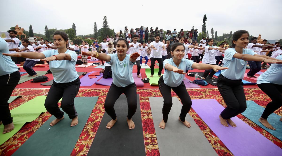 Día Internacional del Yoga en la India