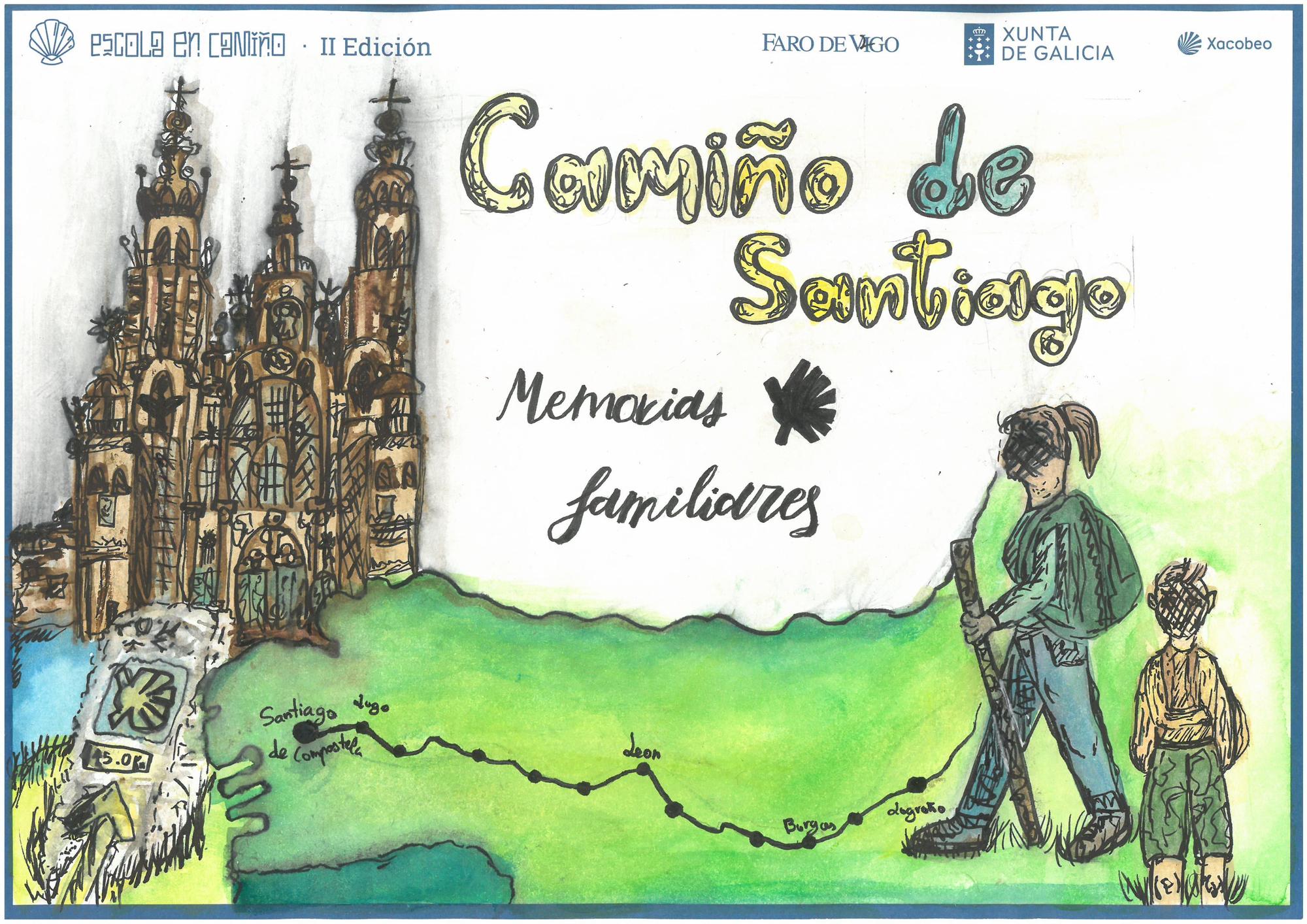 Premio debuxo II Escola en Camiño, 1º y 2º ESO
