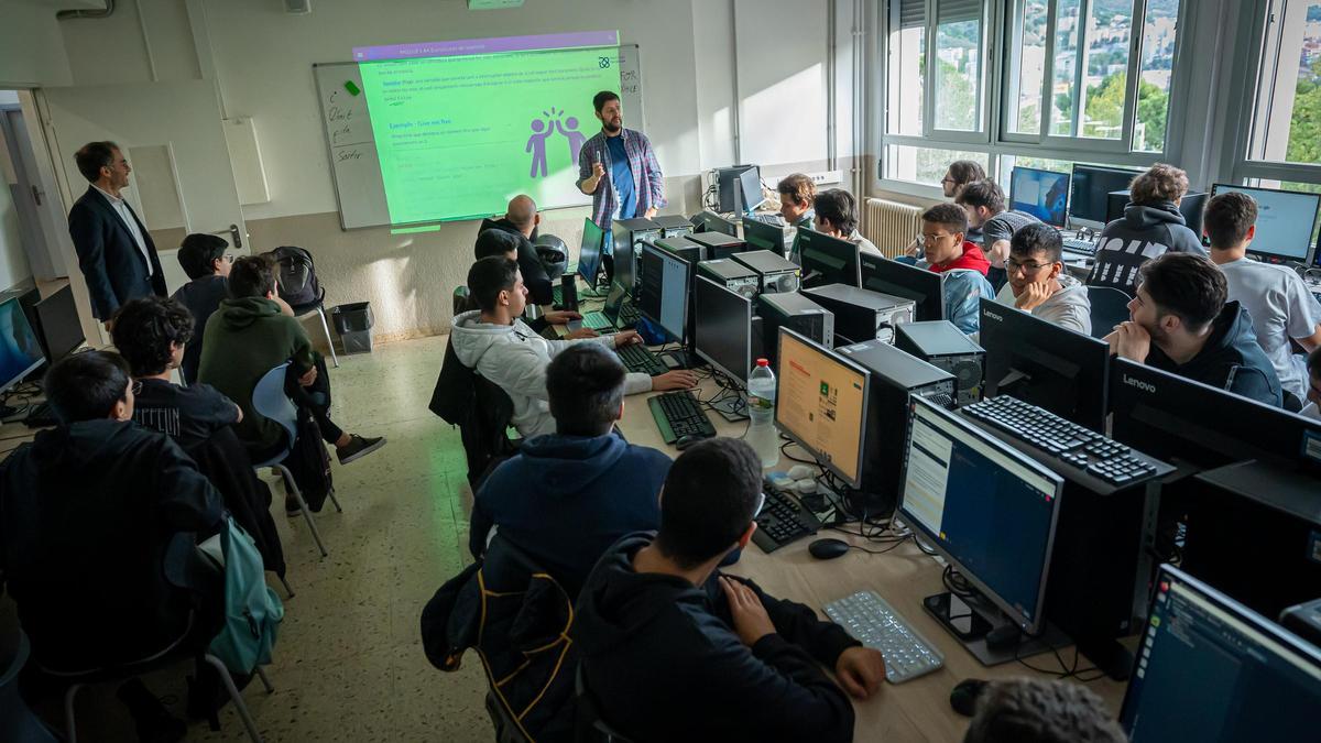 Aula de Institut Tecnològic de Barcelona, el curso pasado.