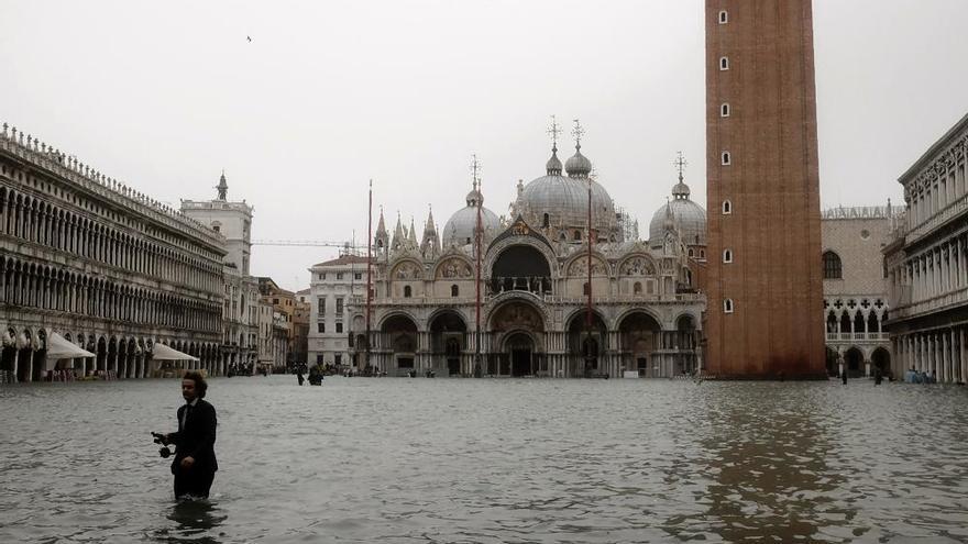 Venecia inundada por un temporal