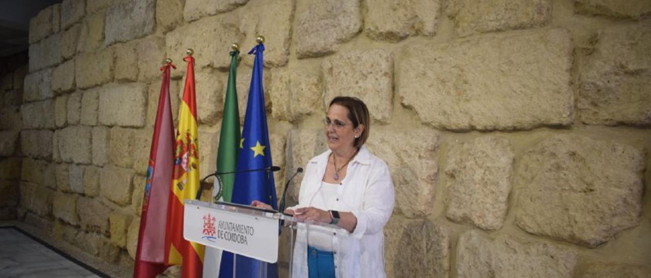 Blanca Torrent, durante la rueda de prensa.