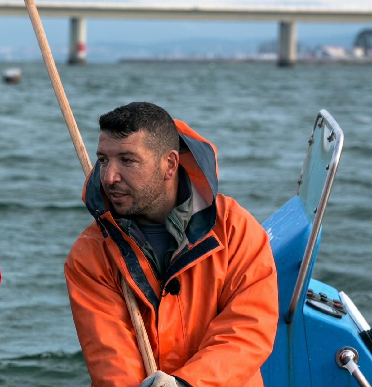 Berto Martínez, en un día de faena en Vilanova