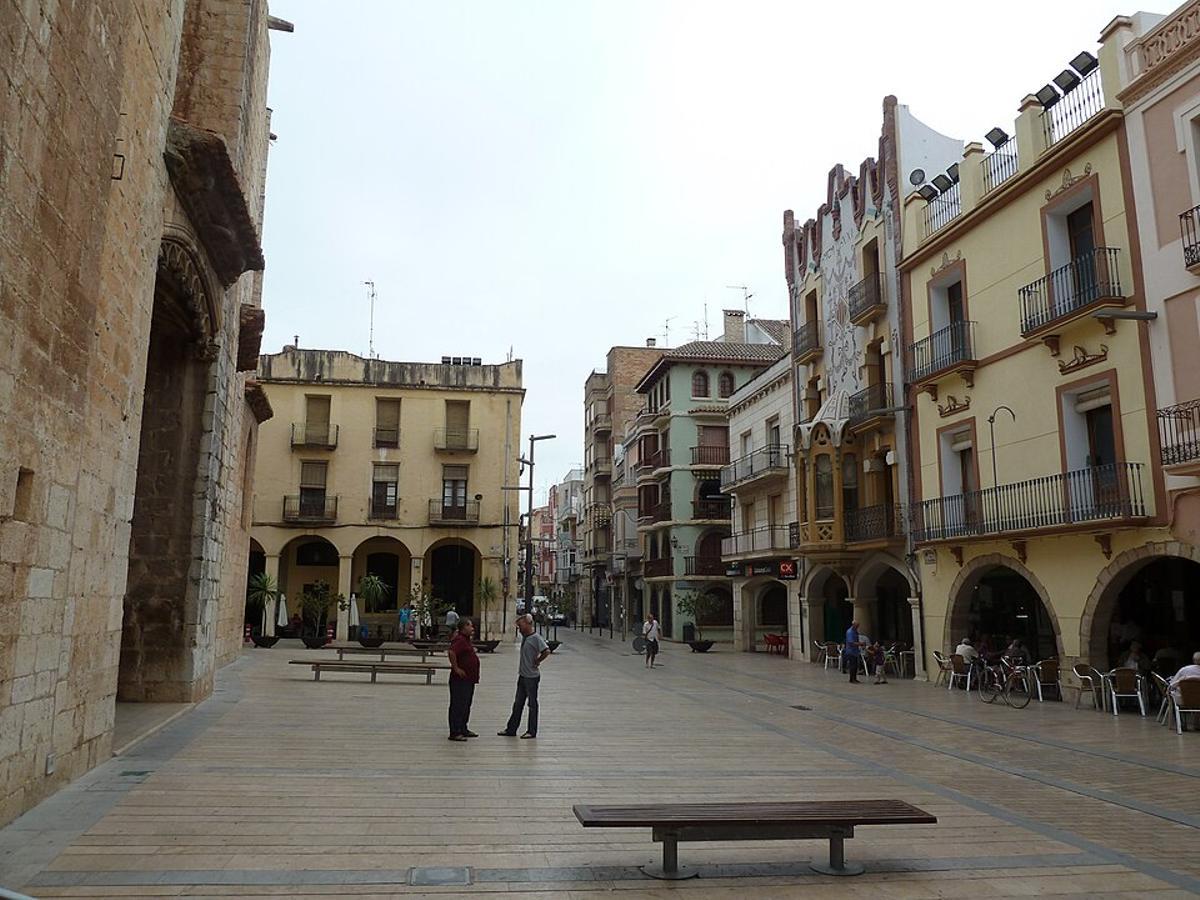 Centro histórico de Ulldecona (Montsià, Tarragona).