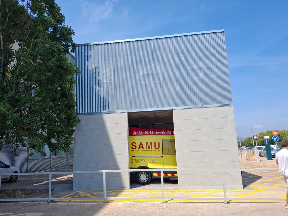 Así es la nueva base del SAMU en el hospital de Dénia