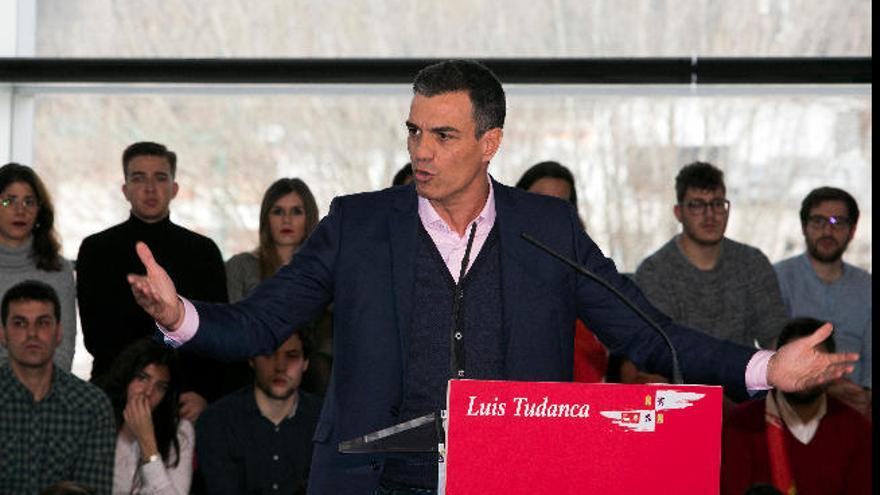 Pedro Sánchez en un acto.