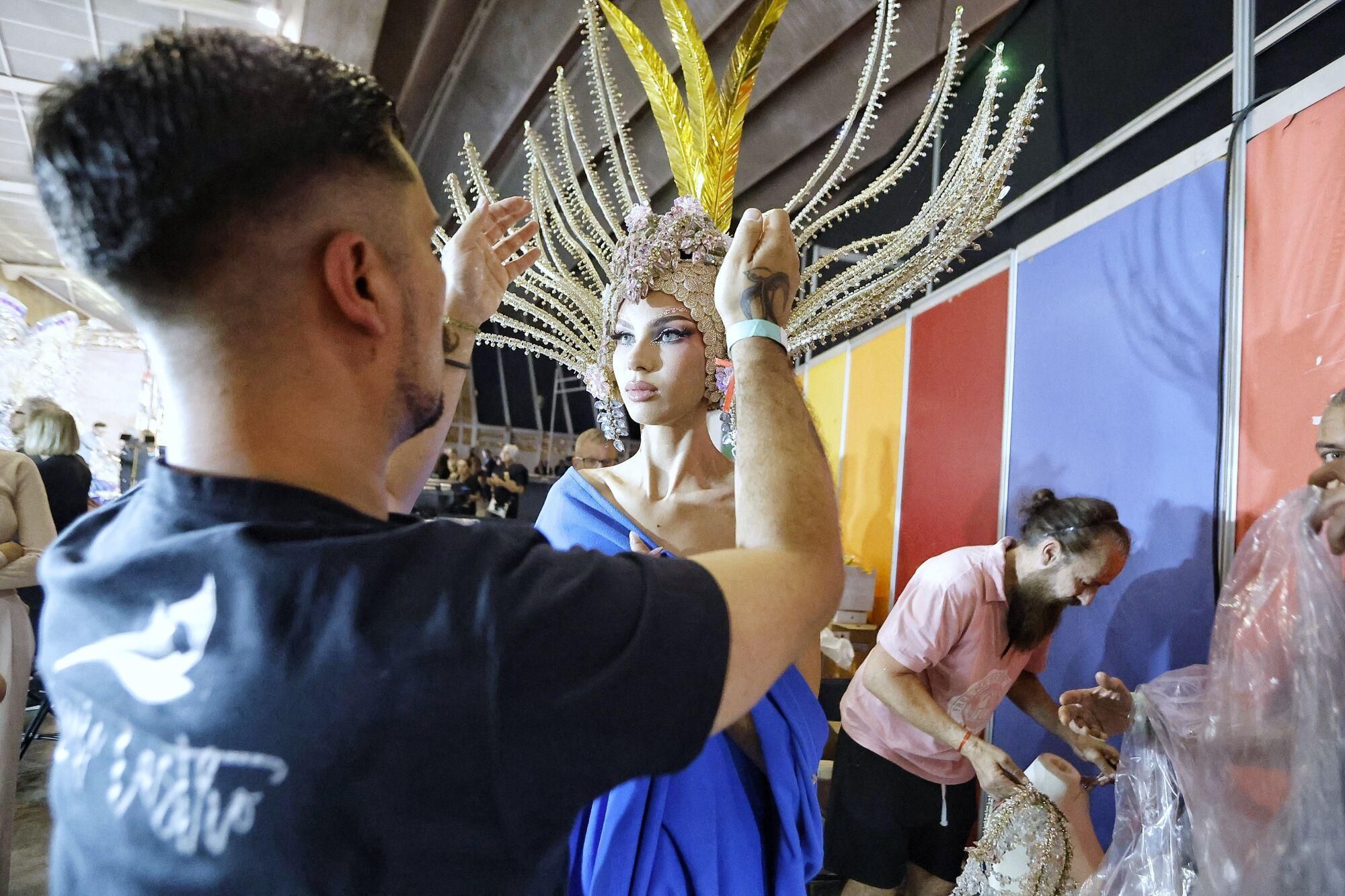 Backstage de la Gala de la Reina de Santa Cruz de Tenerife