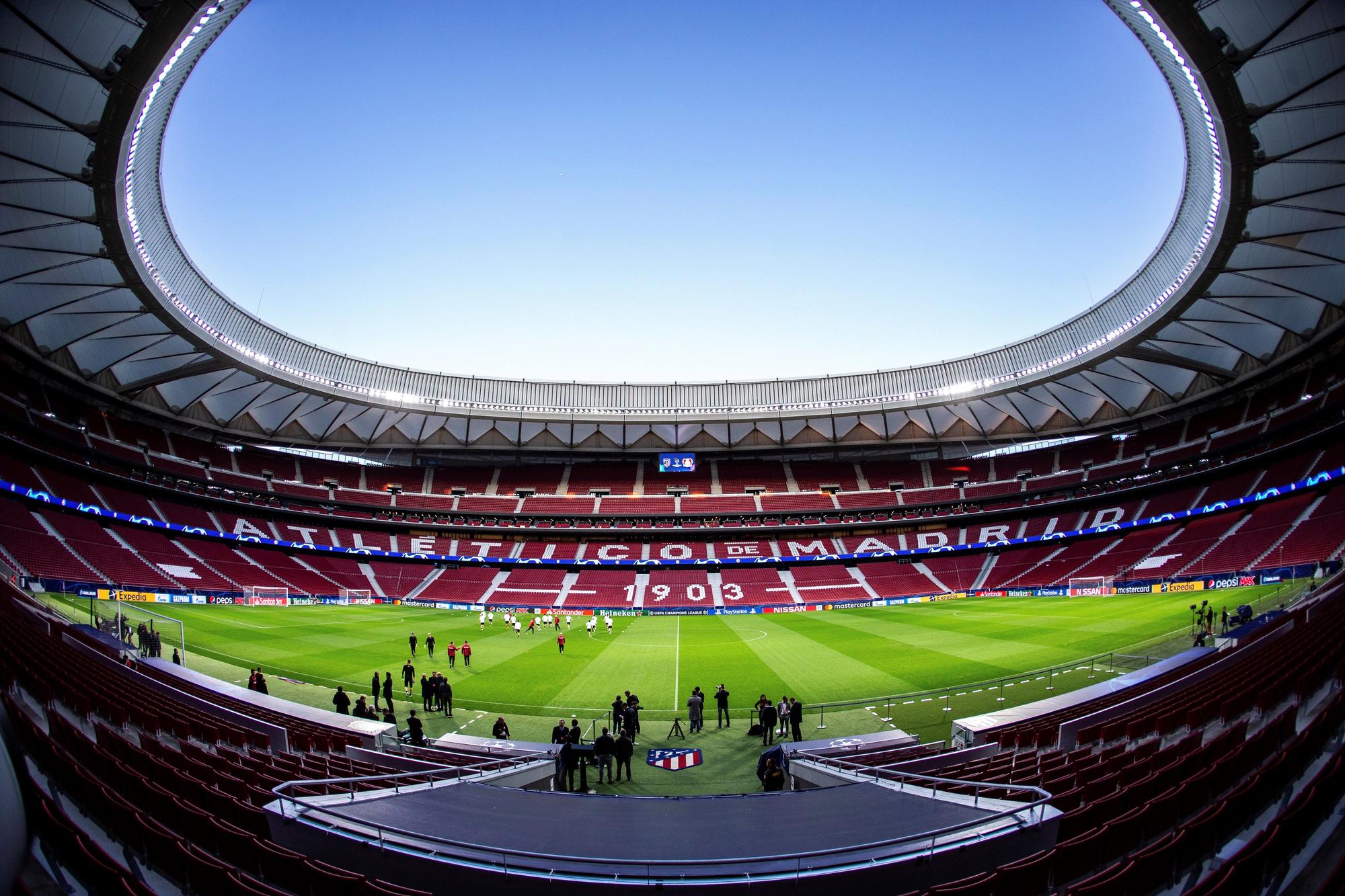 Vista panorámica del Estadio Wanda Metropolitano de Madrid.