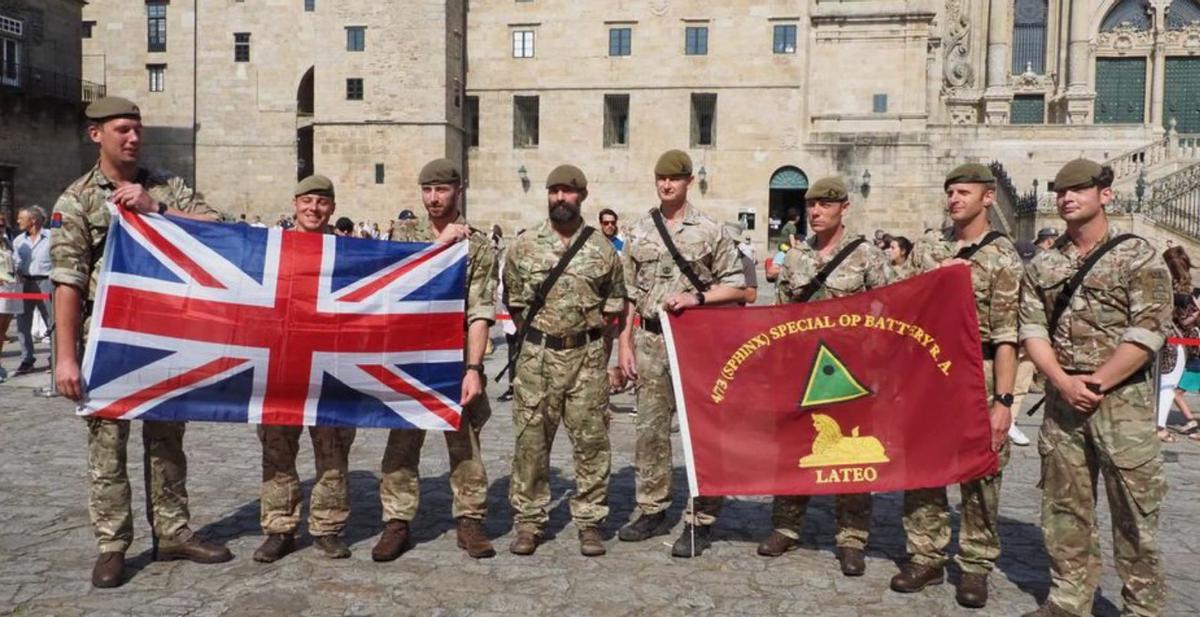 Militares británicos que participaron en la prueba.   | // FDV