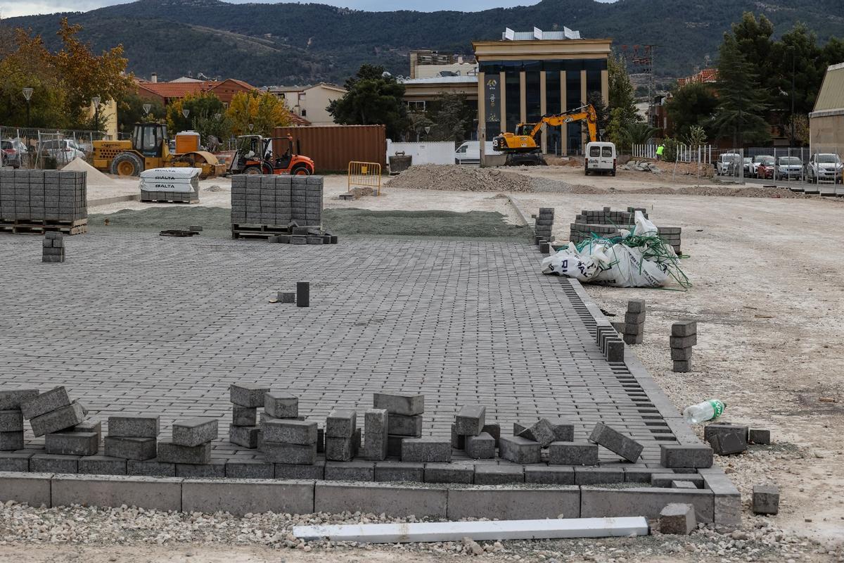 Las obras, en una imagen de esta semana