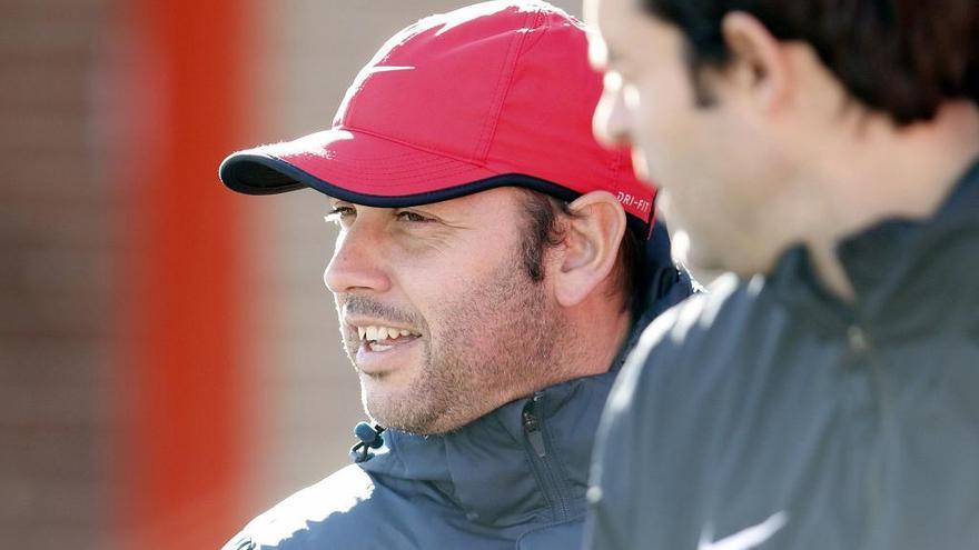 José Alberto, esta semana durante un entrenamiento en Mareo.