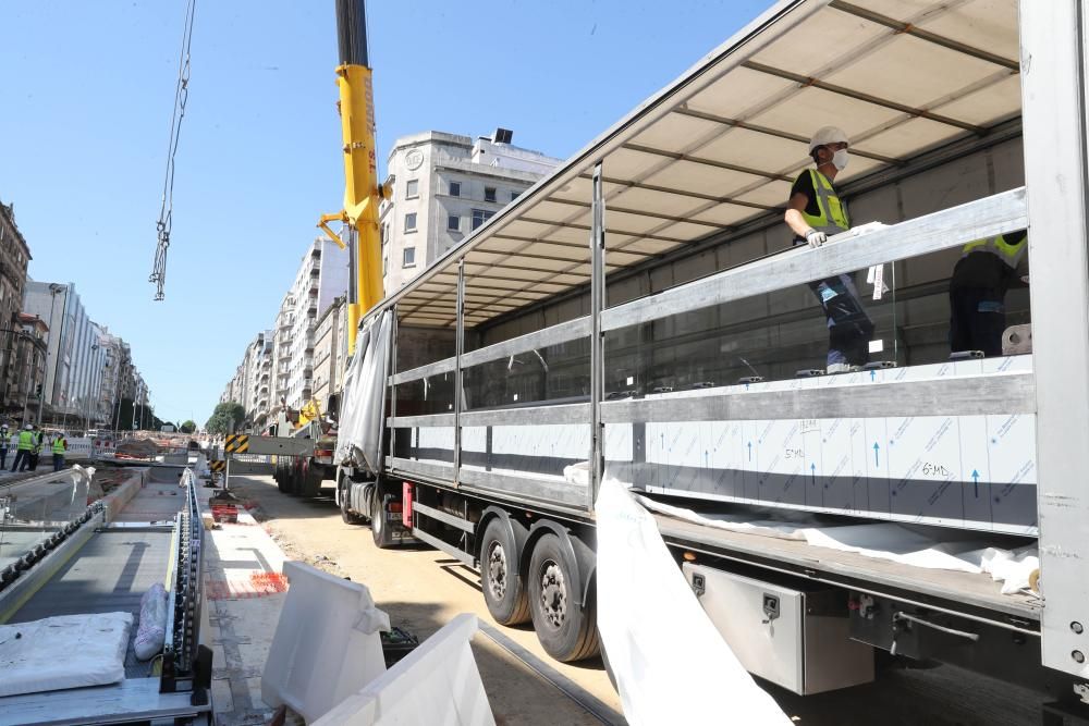 La colocación comenzó la mañana de este martes