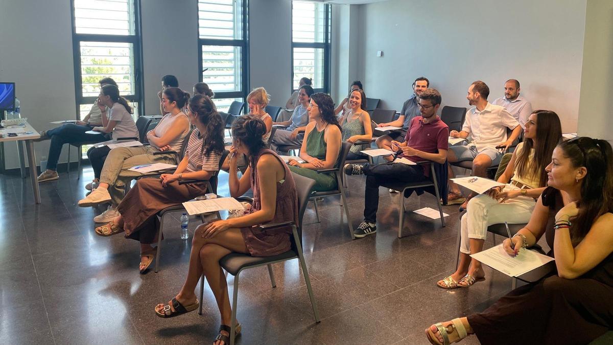 Espacio habilitado en Son Espases para las oposiciones de facultativo especialista.